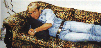 Kroeger (who else? :)), lying on a couch....